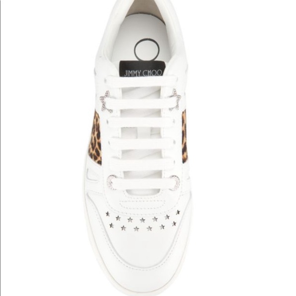 Jimmy Choo Low Top Leather Sneakers - Picture 5 of 11